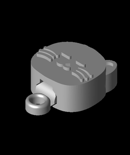 Mini Flip Katze Ohren Schlüsselbund tomodesigns 3d print model - Mito3D