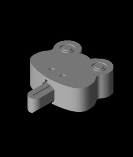 mini flip frog tongue keychain Animals 3d print model - Mito3D