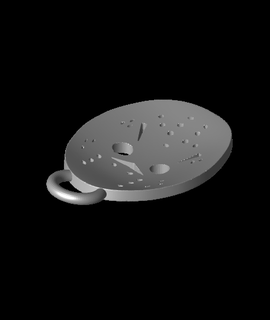 mini hockeystabber mask earrings Arts & Entertainment 3d print model - Mito3D
