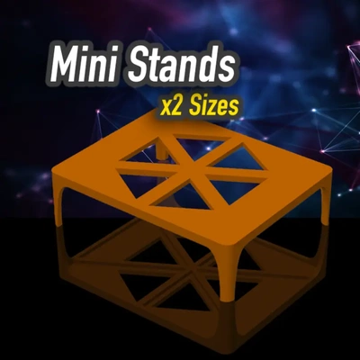 mini stands - two sizes 3d by k2 kevin on thangs triangle home & garden shelf shelves strong shefl stand pc monitor 3d print model - Mito3D