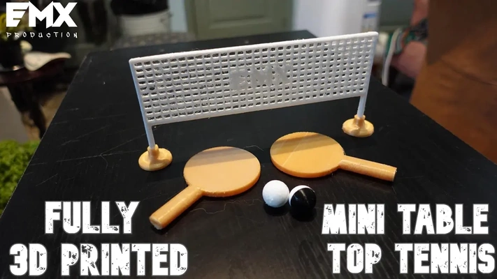 mini table tennis - 3d by emanuel chmielowski on thangs 3d print model - Mito3D