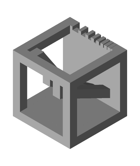 mini test cube theprintingmaster 3D print model - Mito3D