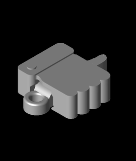mini thumb up keychain tomodesigns 3d print model - Mito3D