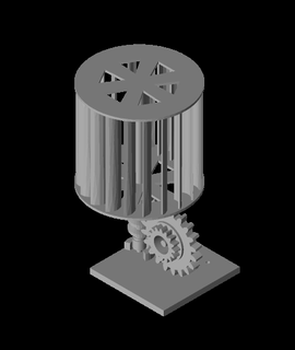 mini vertical turbine wirelessworlds 3d print model - Mito3D