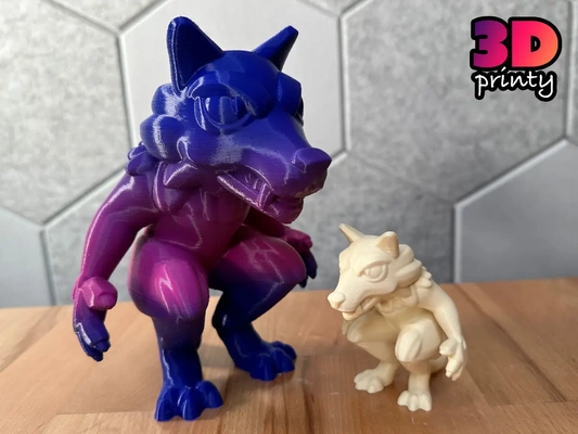mini werewolf - sculptember model 4 3d by 3dprinty on thangs 3d print model - Mito3D