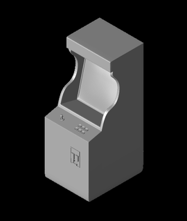 miniatura arcada gabinete pendientes letras entretenimiento 3d print model - Mito3D