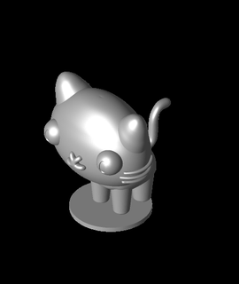 mio Katze Pucca 3d Modell Jangy danke 3d print model - Mito3D