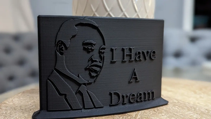 mlk commémoratif impression 3d by rwbdesigns 3d print model - Mito3D