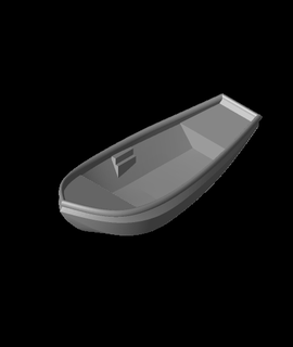 Modell Niederländisch Rudern Boot vlet 3d danke 3d print model - Mito3D