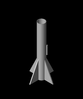 model rocket 3d 426hemi thangs 3d print model - Mito3D