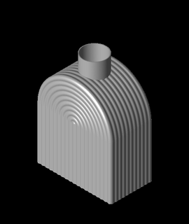 moderne cambre vase cm conception 3d print model - Mito3D