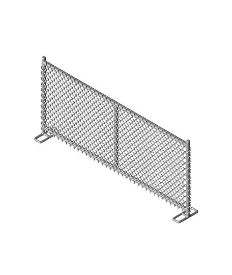 moderno chain link recinzione np dev hobby Giochi 3D print model - Mito3D