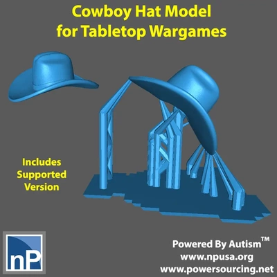 modern harikalar kovboy şapka 3d by np geliştirici teşekkürler 3d print model - Mito3D