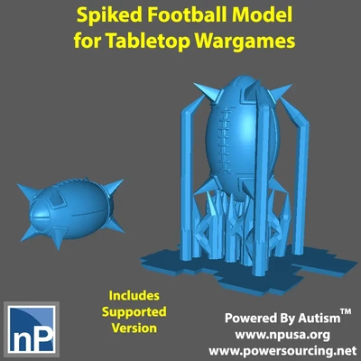 modern marvels - spiked football 3d by np dev on thangs 3d print model - Mito3D