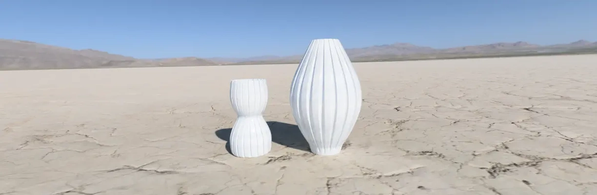 modern vase - 3d by shack3d print on thangs home homedecor decorations garden flower 3d print model - Mito3D