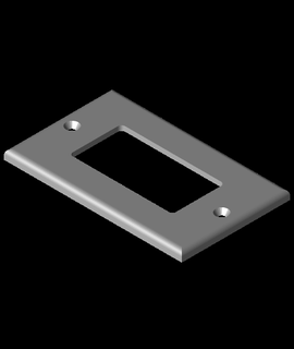 moderno pared plato enchufe cambiar interruptor Gerente kg 3d print model - Mito3D