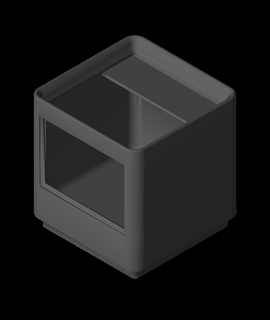 modified gridfinity bin glass Hobbies & Games 3d print model - Mito3D
