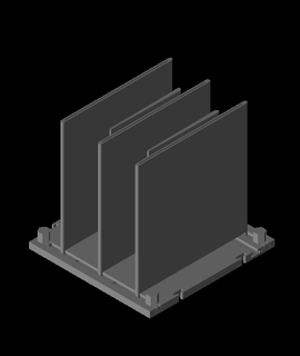 modular libro soporte marcadores 3d modelo gracias 3d print model - Mito3D