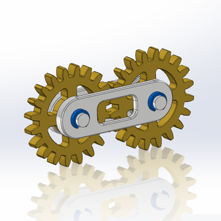 modular gears toy - mech printing 3d print model - Mito3D