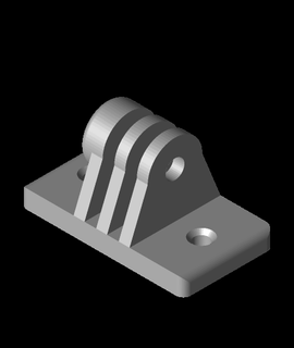modular mounting screw bracke 3d print model - Mito3D