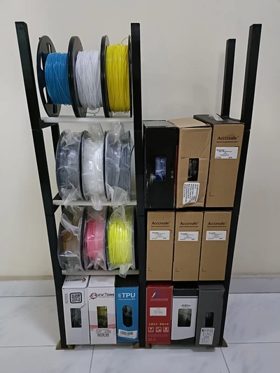 modular spool rack -remixed feet stability - 3d by zer0s on thangs 3d print model - Mito3D