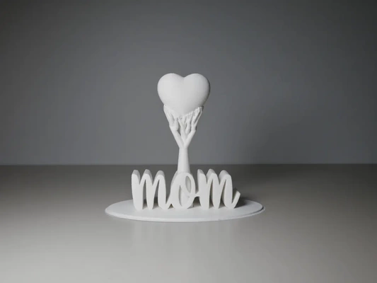mom heart tree - 3d by printbunny on thangs motherday mother day 3dprintbunny supports artwork art 3d print model - Mito3D
