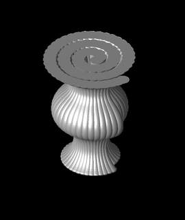monocoil vaso 3d modello cbobo2uco grazie 3d print model - Mito3D