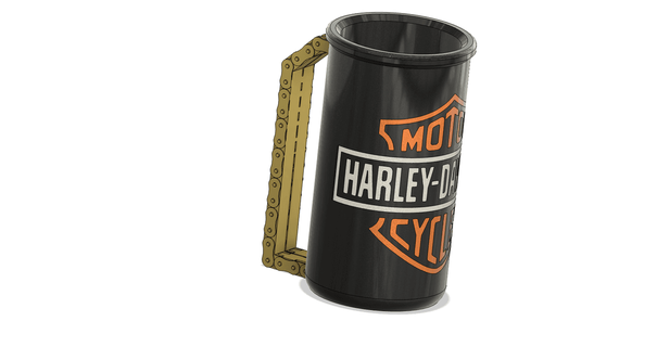 monster energy cup - harley davidson version thelightspd 3d print model - Mito3D
