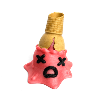 monster melts - i-scream cone cm design 3d print model - Mito3D