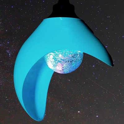 moon lamp - space inspired functionalart 3d by makers mashup on thangs 3d print model - Mito3D
