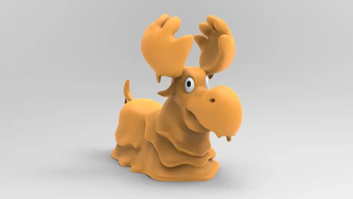 moople canadien pokémon 3d by patenaudeprints érable personnage mignonne élan animal compagnie 3d print model - Mito3D