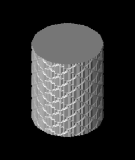 mosaico gravata ondulação vaso cbobo2uco 3d print model - Mito3D