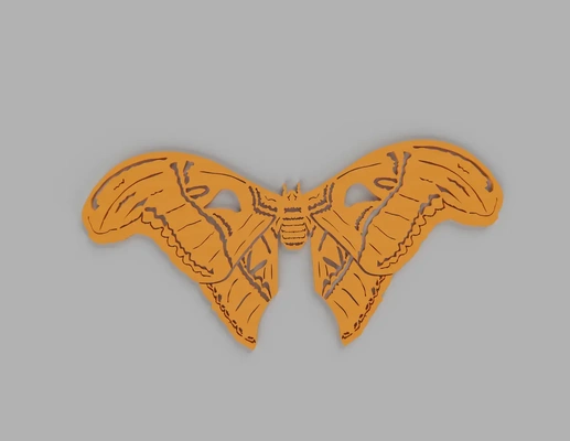 moth wall art multi colour - 3d by mels3d on thangs 3d print model - Mito3D