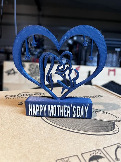 mothers day mom n baby 1 stl - 3d by solarp on thangs 3d print model - Mito3D
