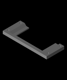 mounting plate door handle built- Home & Garden 3d print model - Mito3D