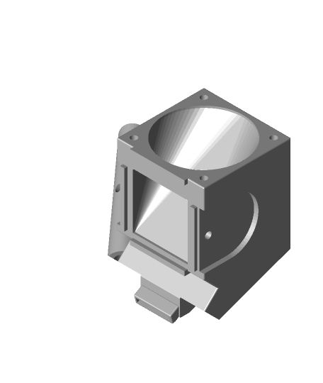mpsmv2 dual 40mm fan shroud + nozzle cam 3D print model - Mito3D