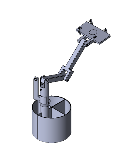 multi purpose teléfono estante soporte incorporado ri 3d modelo gracias 3D print model - Mito3D