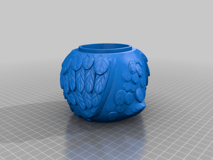 multi coloured owl jar - fixed overhangs -   micahjj  3d print model - Mito3D
