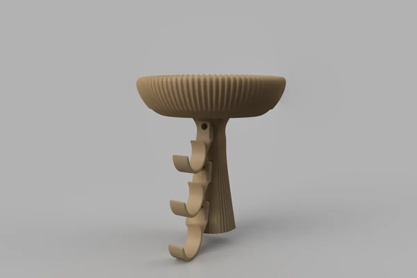 mushroom wall keychain holder - 3d by mels3d on thangs 3d print model - Mito3D