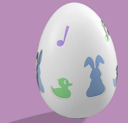 musical easter eggstl - 3d by asseenon on thangs 3d print model - Mito3D