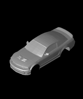 mustang gt rc carro corpo 1 10 escala div 3d print model - Mito3D