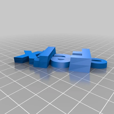 my personalizado iamburny v2 texto felix 3d by corredor on gracias 3d print model - Mito3D