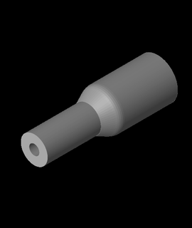 narrow schrader valve adapter 3d print model - Mito3D