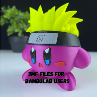 naruto Kirby prensa imprimir 3d print model - Mito3D