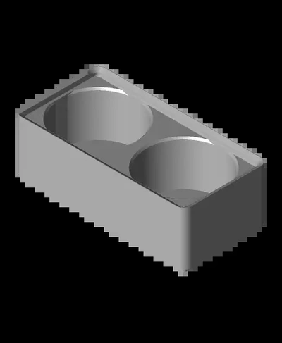 bobagem gridfinity limpador acetona 3d by maison lumiere on 3d print model - Mito3D