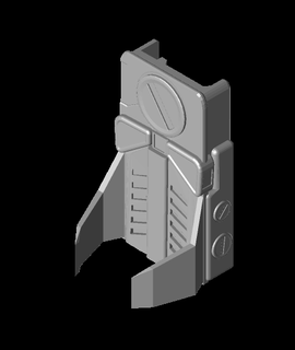 nerf pistola alcance apéndice leyendas 3d print model - Mito3D