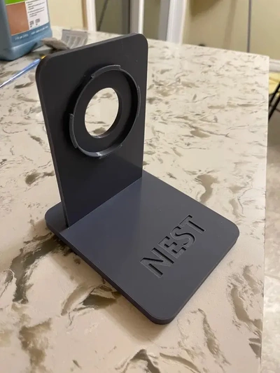 nest cam indoor outdoor desk shelf mount - 3d by buds on thangs 3d print model - Mito3D