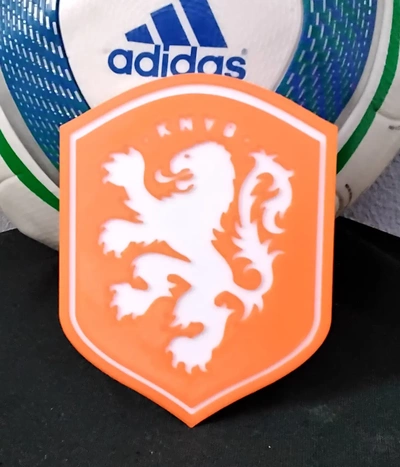 pays bas nationale football équipe coaster or plaque 3d by papawazzy créateur 3d print model - Mito3D