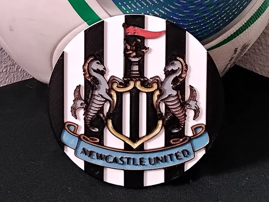 newcastle united coaster or plaque - 3d by daddywazzy thecreator on thangs 3d print model - Mito3D