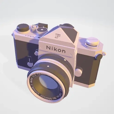 nikon f camera - 3d by yaliyada on thangs 3d print model - Mito3D